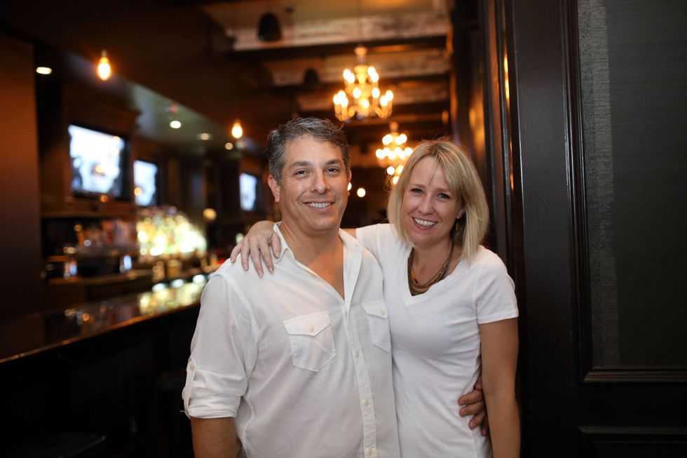 Rob and Roxanne Paiva at the Springbok restaurant kick-off party July 2014