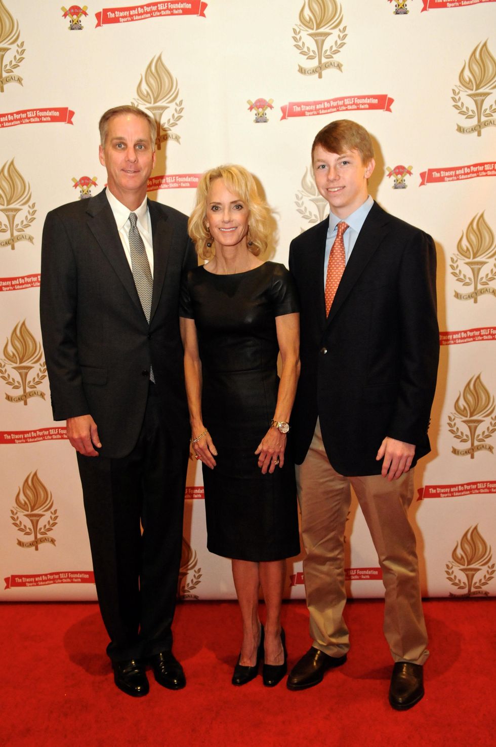 Robert and Carol Fondren, from left, with Berkeley Fondren at the Legacy Gala December 2014