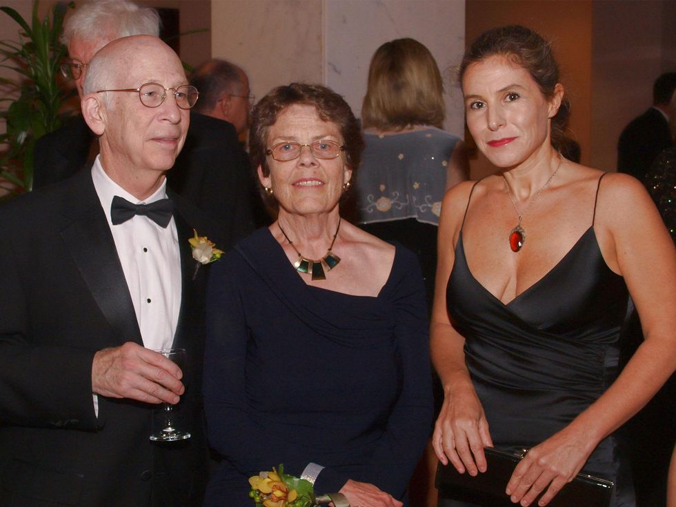 Robert and Wendy Bergman, from left, with Celicia Clementi at the Welch banquet October 2014