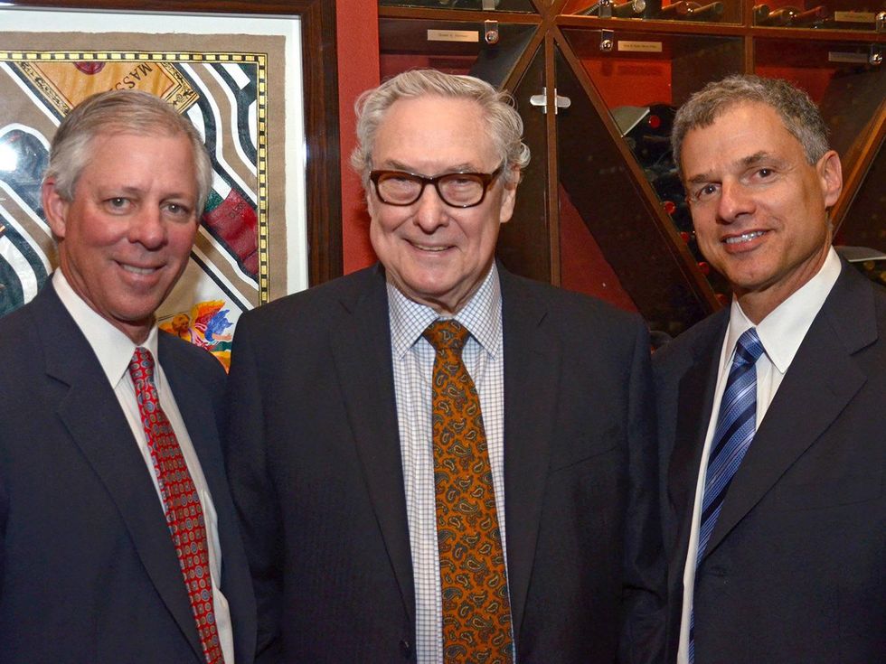 Robert C. Robbins, from left, Bud Frazier and Todd K. Rosengart at the Texas Heart Institute dinner April 2014