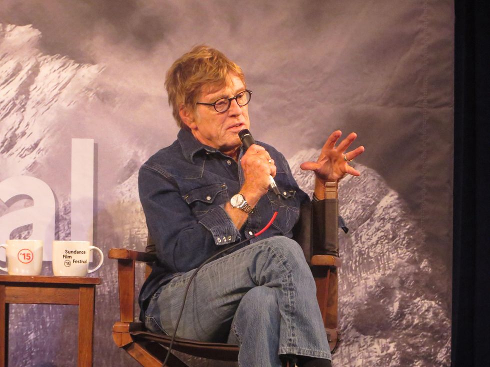 Robert Redford at press conference at Sundance Film Festival January 2015