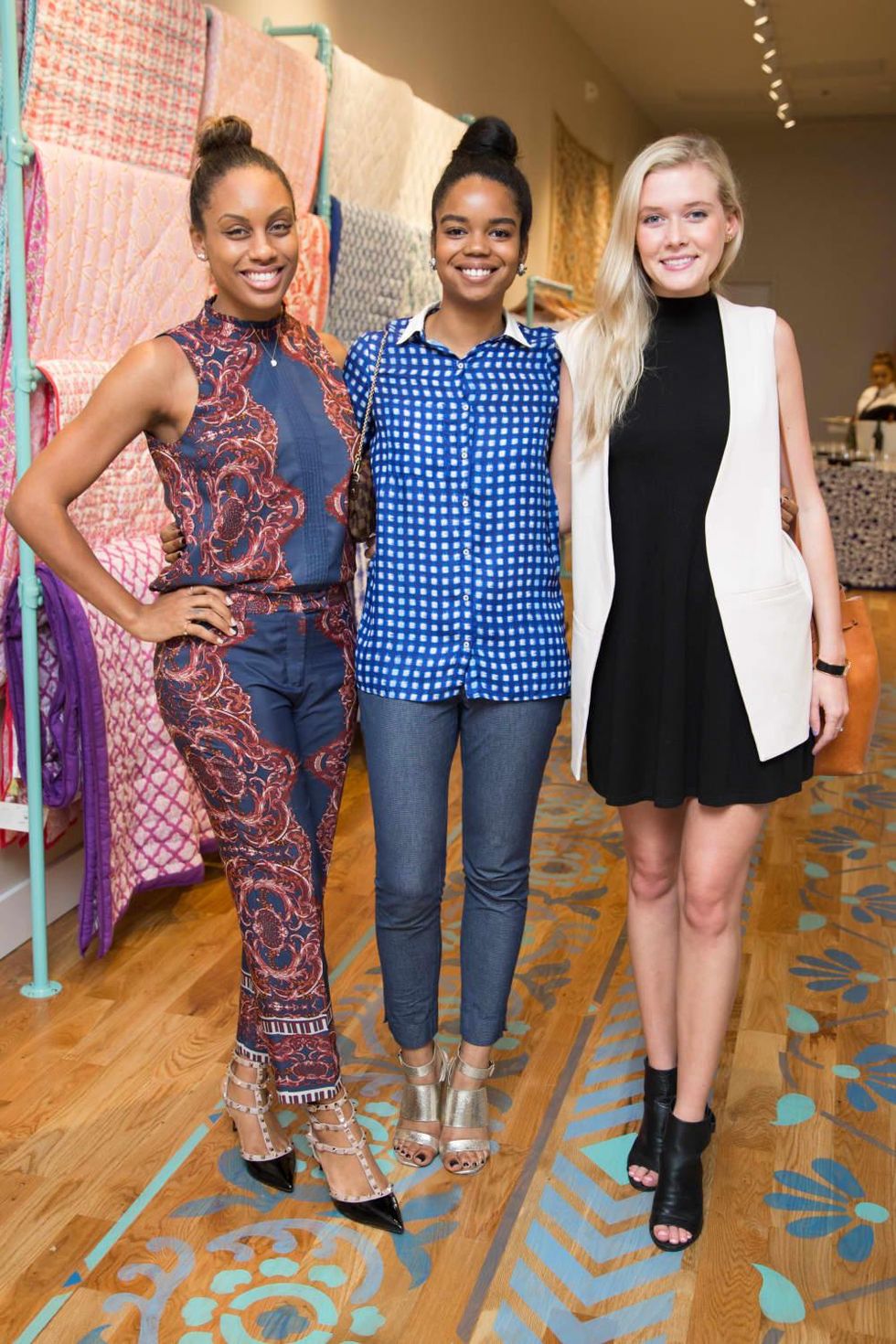 Roberta Roller Rabbit opening Kara Smith, Jailyn Marcel, Farrell Lawo