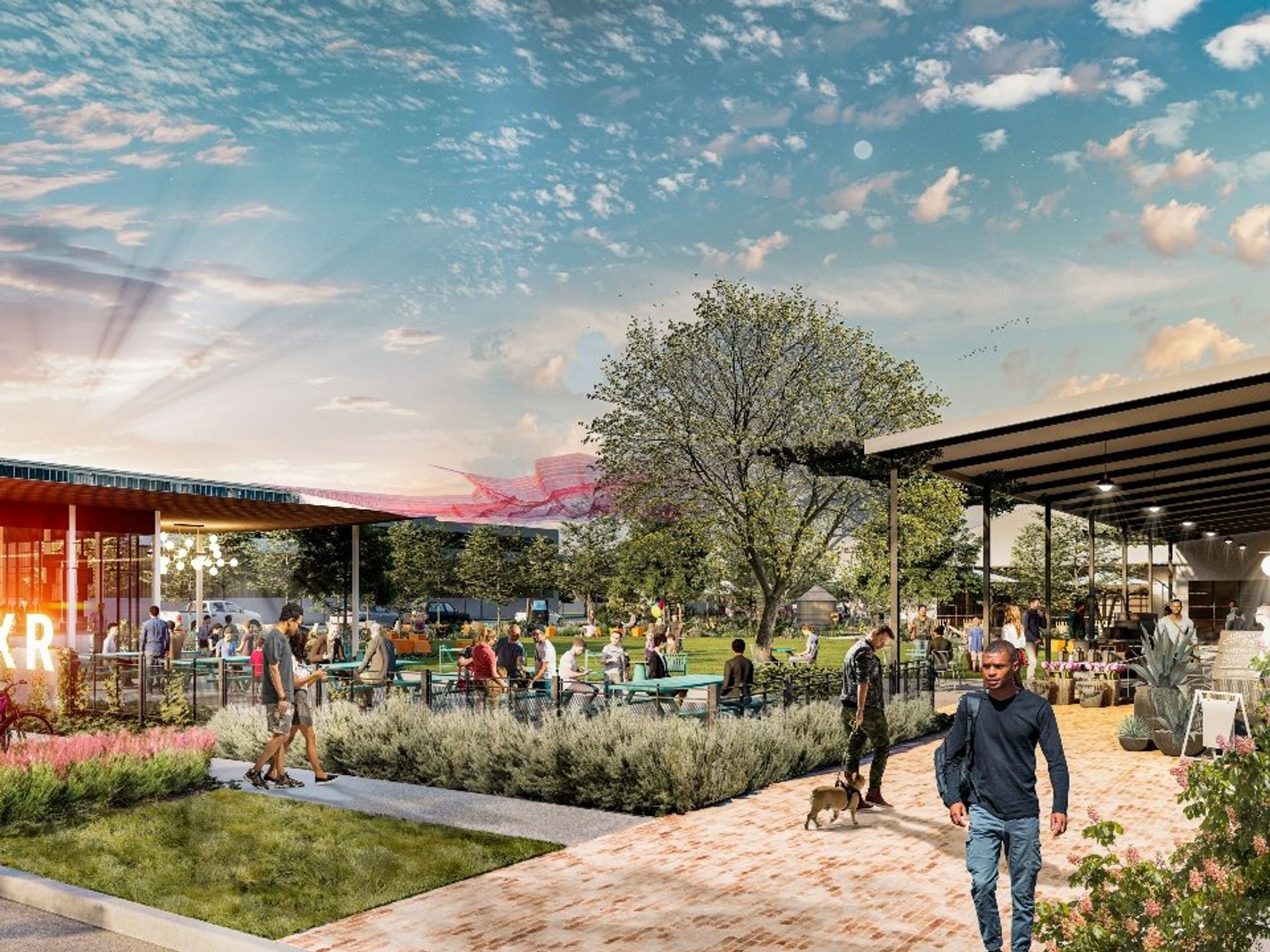 Roberts Row District Commerce Street at Roberts Street