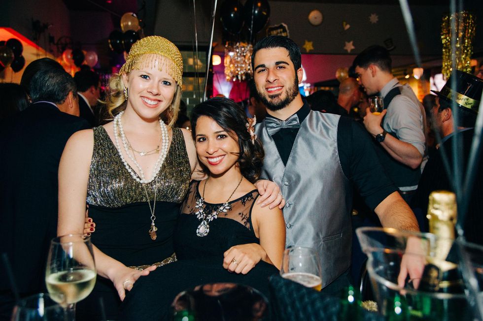 Robin Audi, from left, Alex Santiago and Ramy Audi at New Year's Eve at Local Pour January 2015