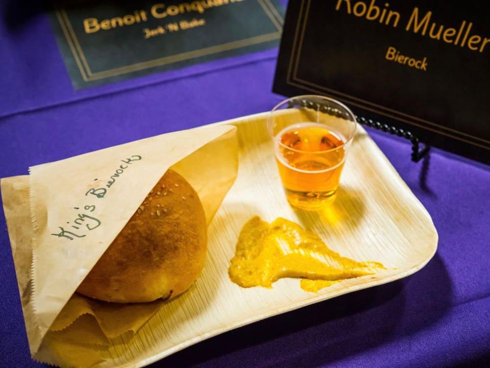 Robin Mueller Texas Renaissance Festival winning food contest entry King's Bierock