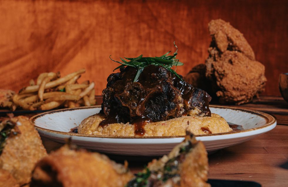 Rockhouse Southern Kitchen smoked oxtail with grits