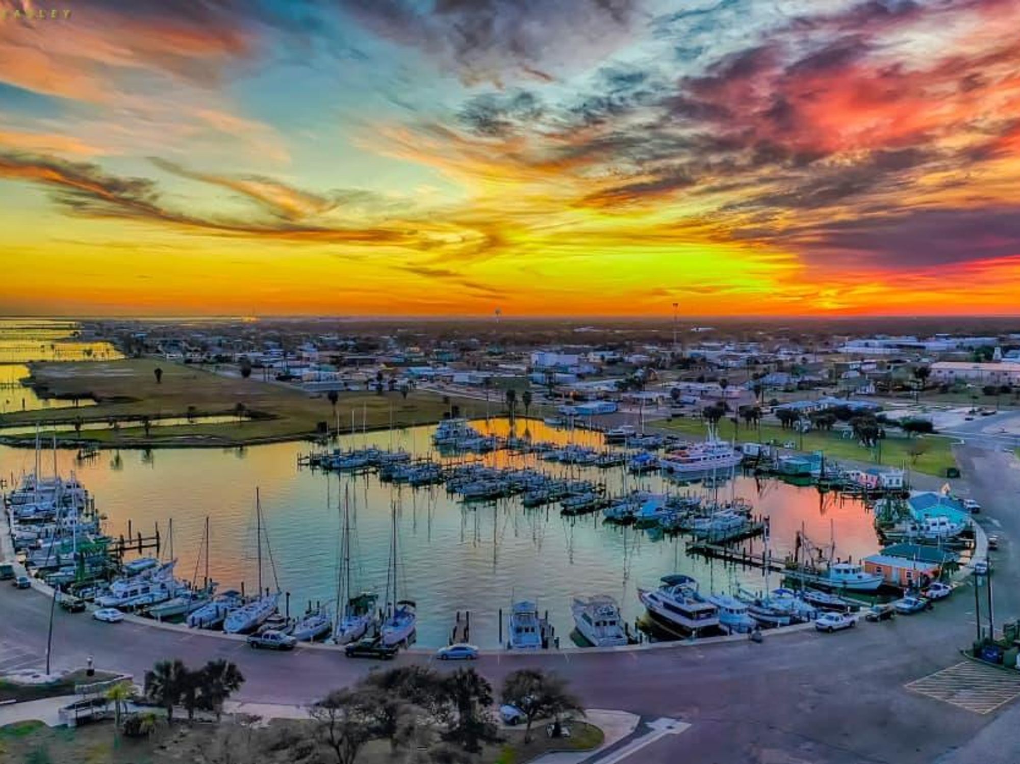 Rockport Texas sunset coast