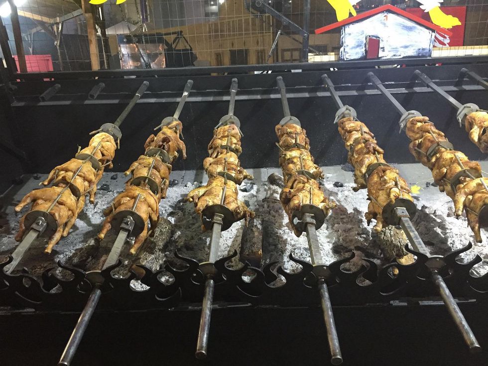 Rodeo carnival rotisserie chicken