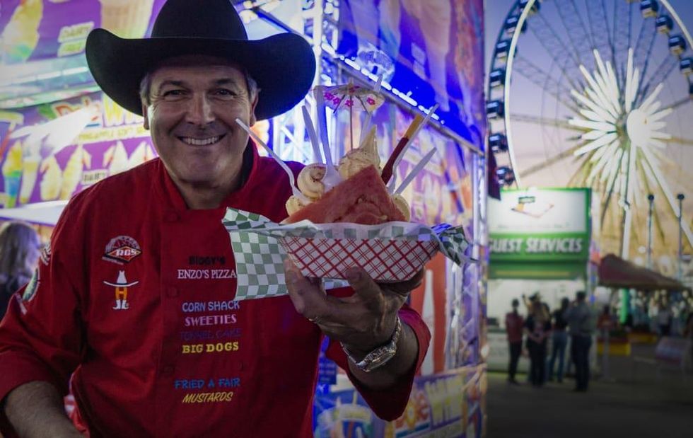 Rodeo Houston carnival food Midway Dole whip watermelon taco Dominic Palmieri