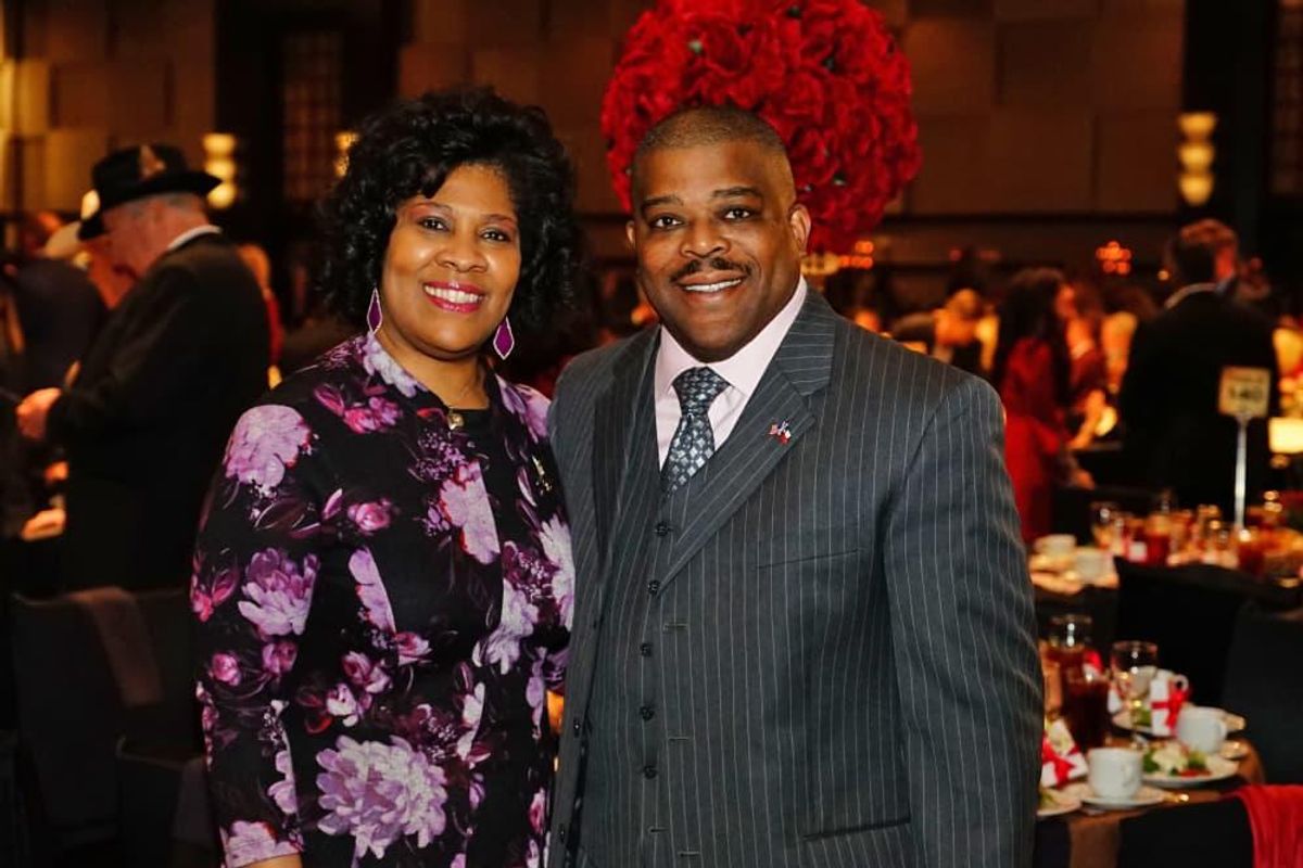 Diedra and Dr. Terence Fontaine (HLSR vice president). - CultureMap Houston