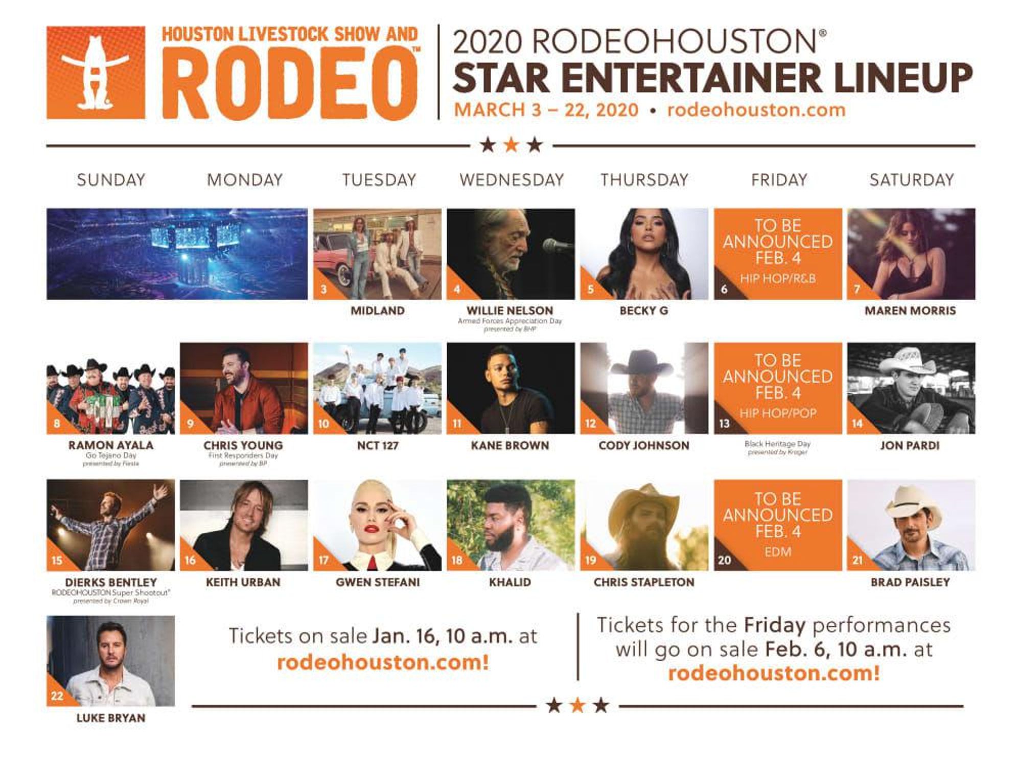 RodeoHouston 2020 line-up