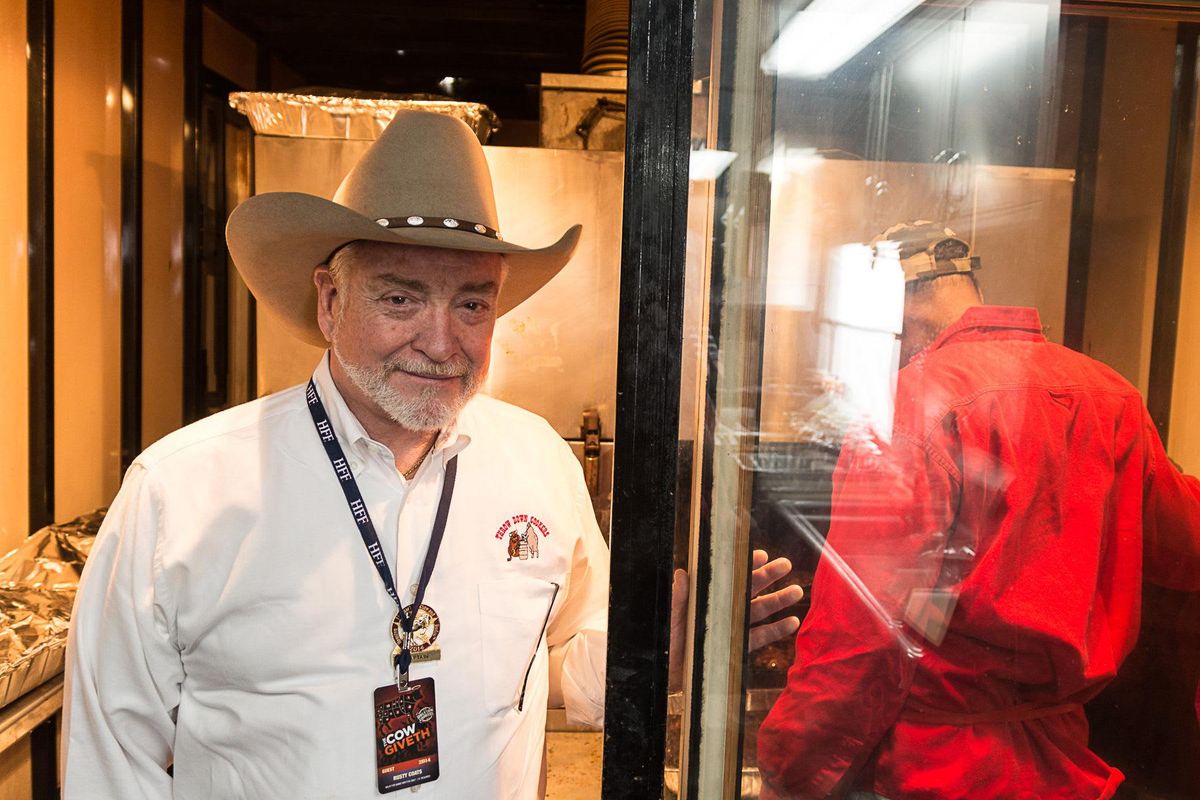 Rusty Coats lets Wommack handle the catering, but he makes the wagyu