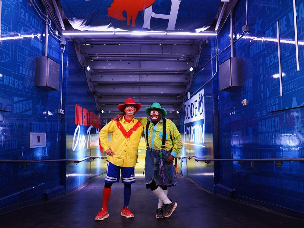 RodeoHouston John Harrison barrelman Leon Coffee