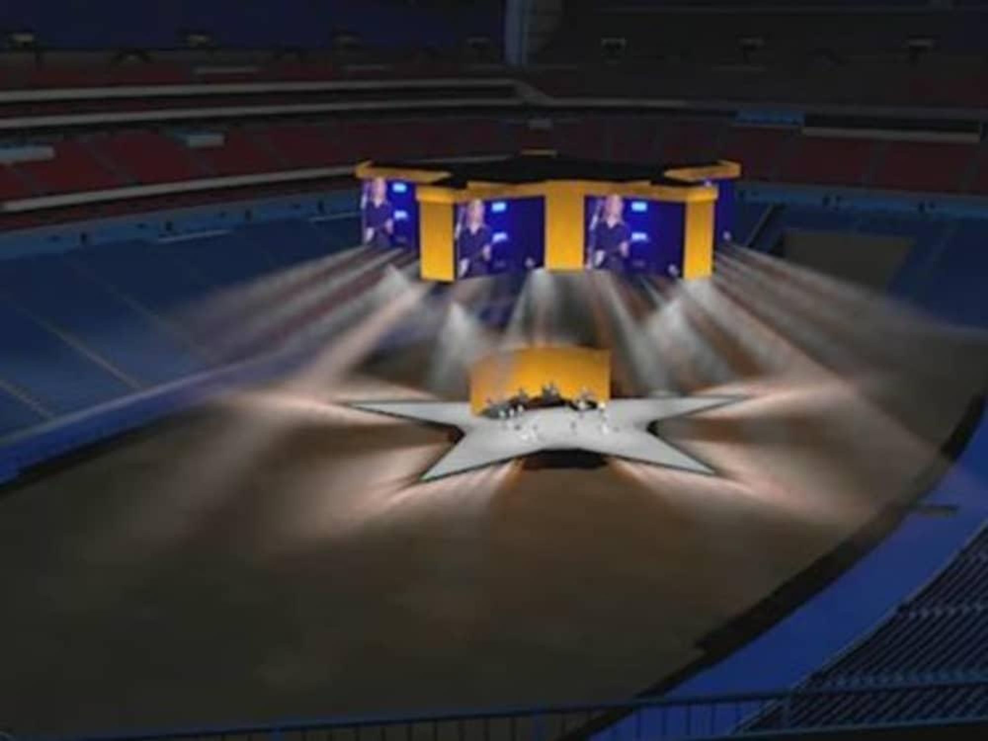 RodeoHouston star-shaped stage rendering