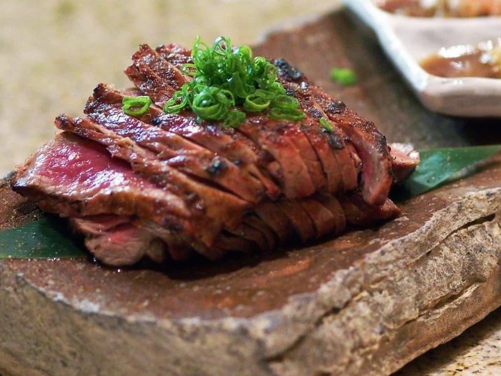 Roka Akor steak sushi