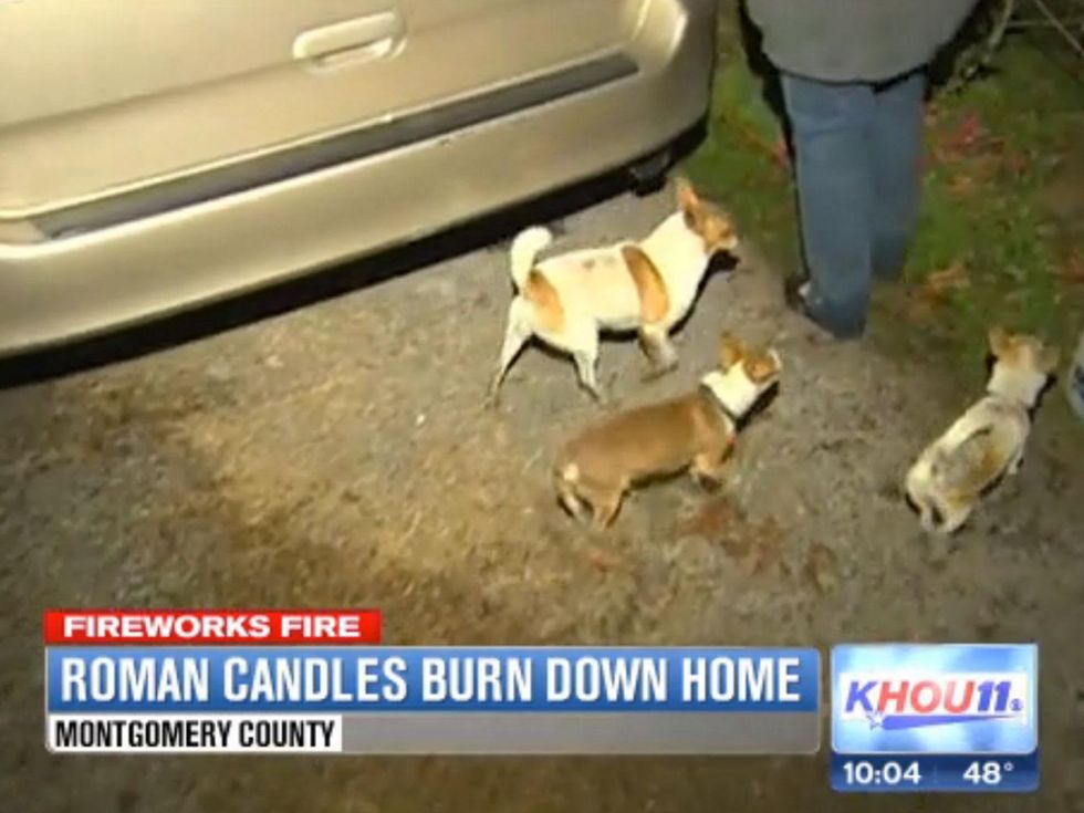 Roman candles burn down Conroe home January 2014