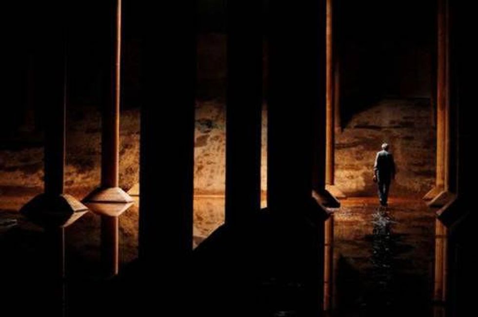 Romanesque cistern under Buffalo Bayou Park