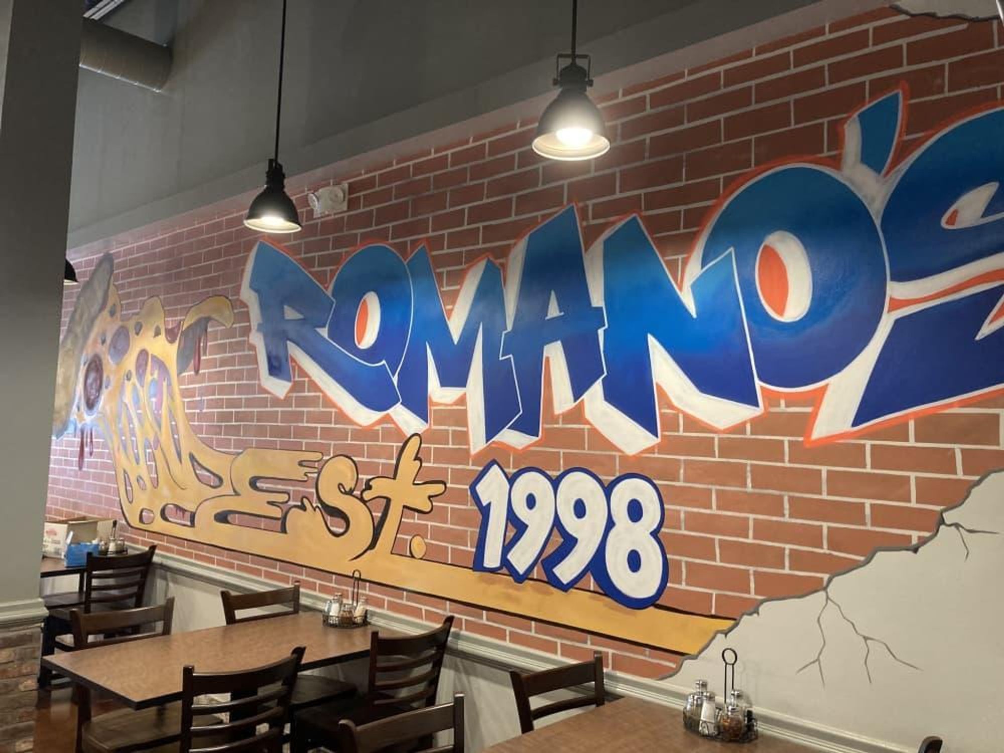 Romano's pizza mural Erick Martinez