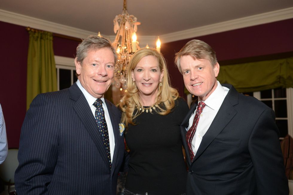 Ron Gremillion, from left, Carol Rowley and Brian Freeze at the JDRF gala kick-off party January 2014