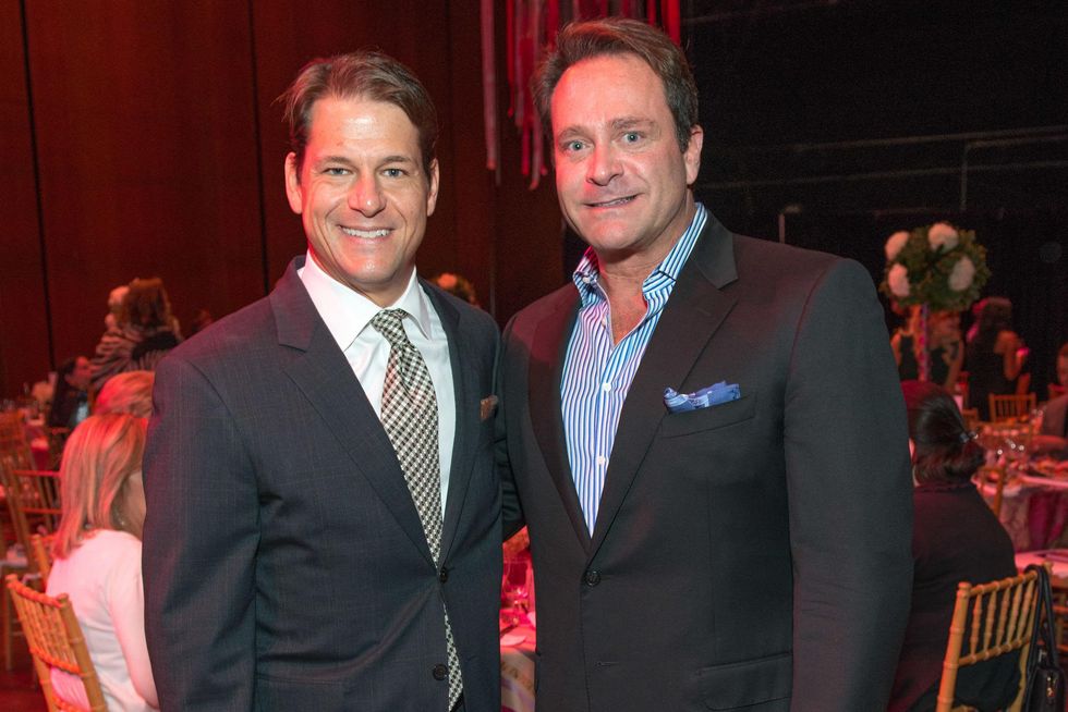 Ron Mafridge, left, and Don Mafridge at the SPA luncheon with Lauren Bush Lauren October 2014