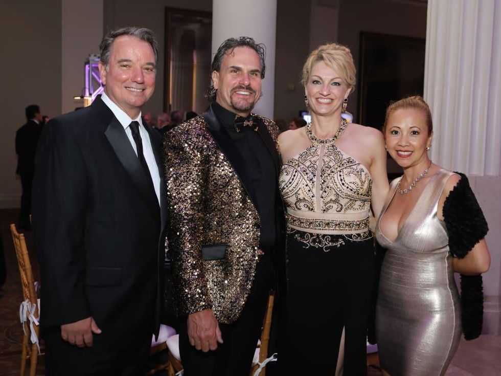 Ron Rand, Duke Ensell, C.C. Ensell, Demi Rand at Stages Gala 2017
