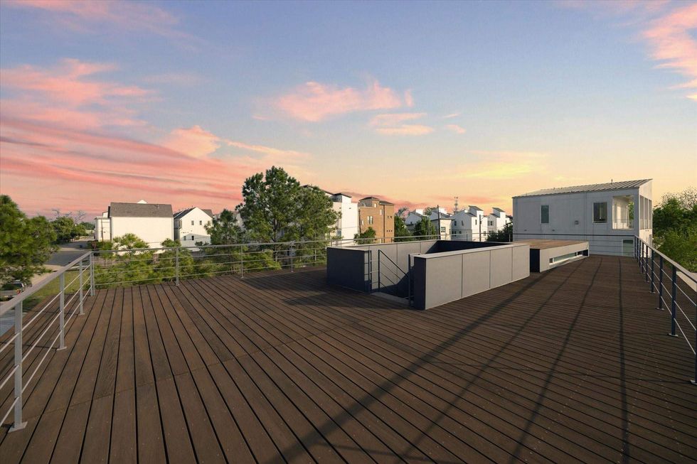 Roof deck of 3308 St. Emanuel