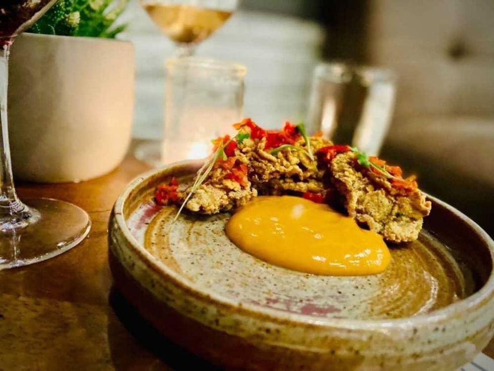 Roots wine bar fried oysters
