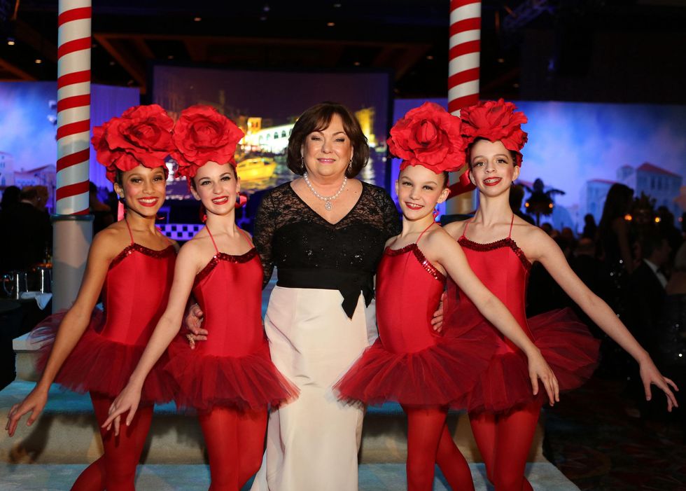 Rose Cullen with ballerinas at the Winter Ball January 2014
