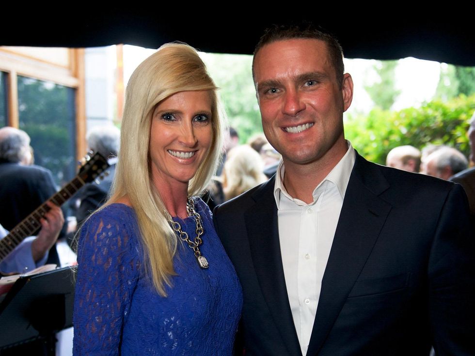 Rose Ribbon Fleming's Dinner Houston June 2013 April Zubizarreta and David Berquist