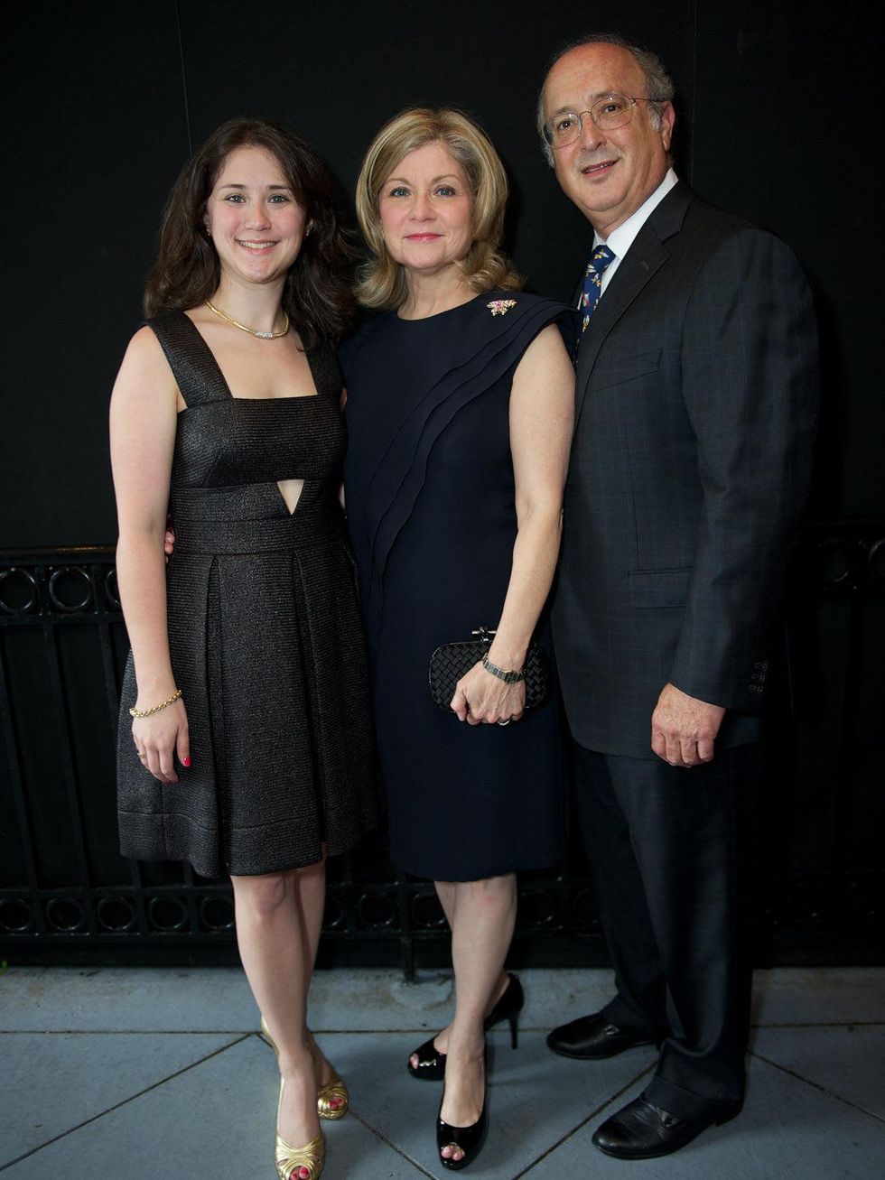 Rose Ribbon Fleming's Dinner Houston June 2013 Danielle Rauch,Patricia Rauch,Mark Rauch