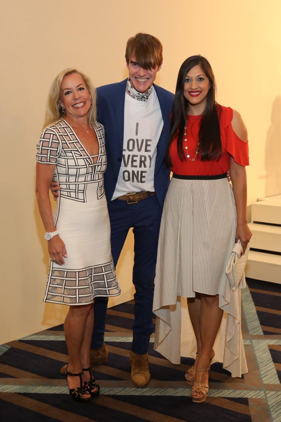 Rosemary Schatzman, Ken Downing, Sippi Khurana at Best Dressed Luncheon 2017