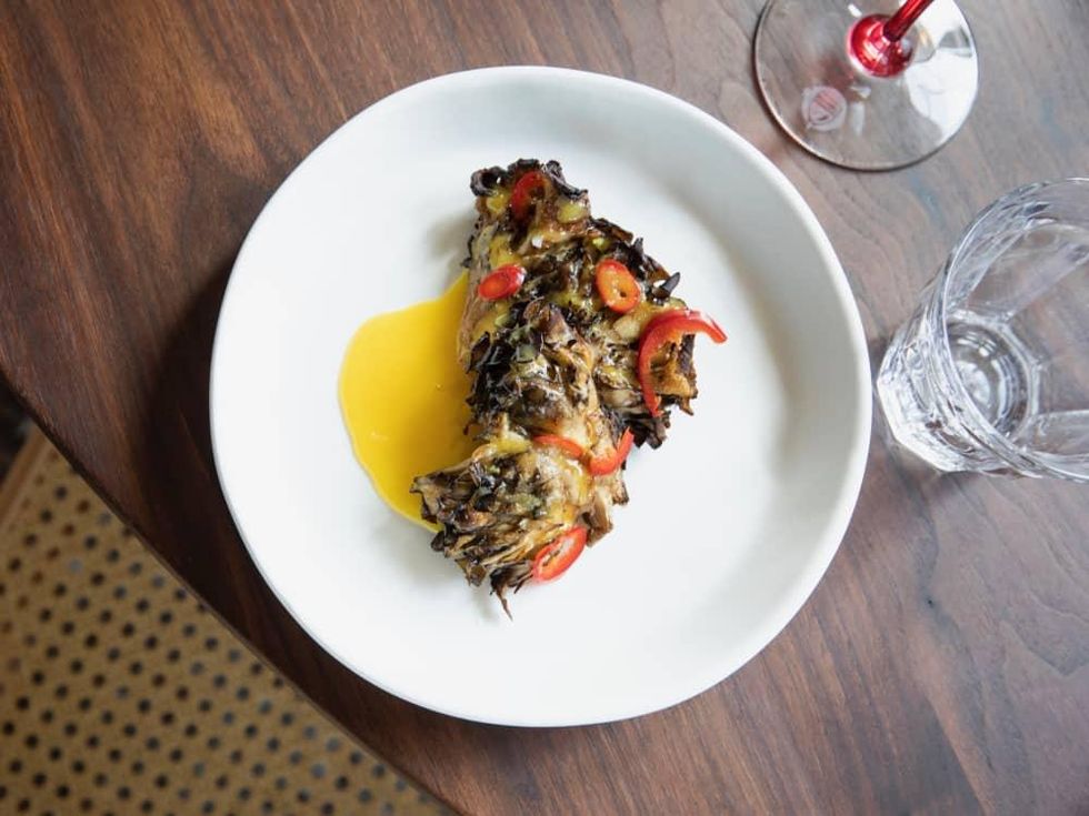 Rosie Cannonball grilled mushrooms