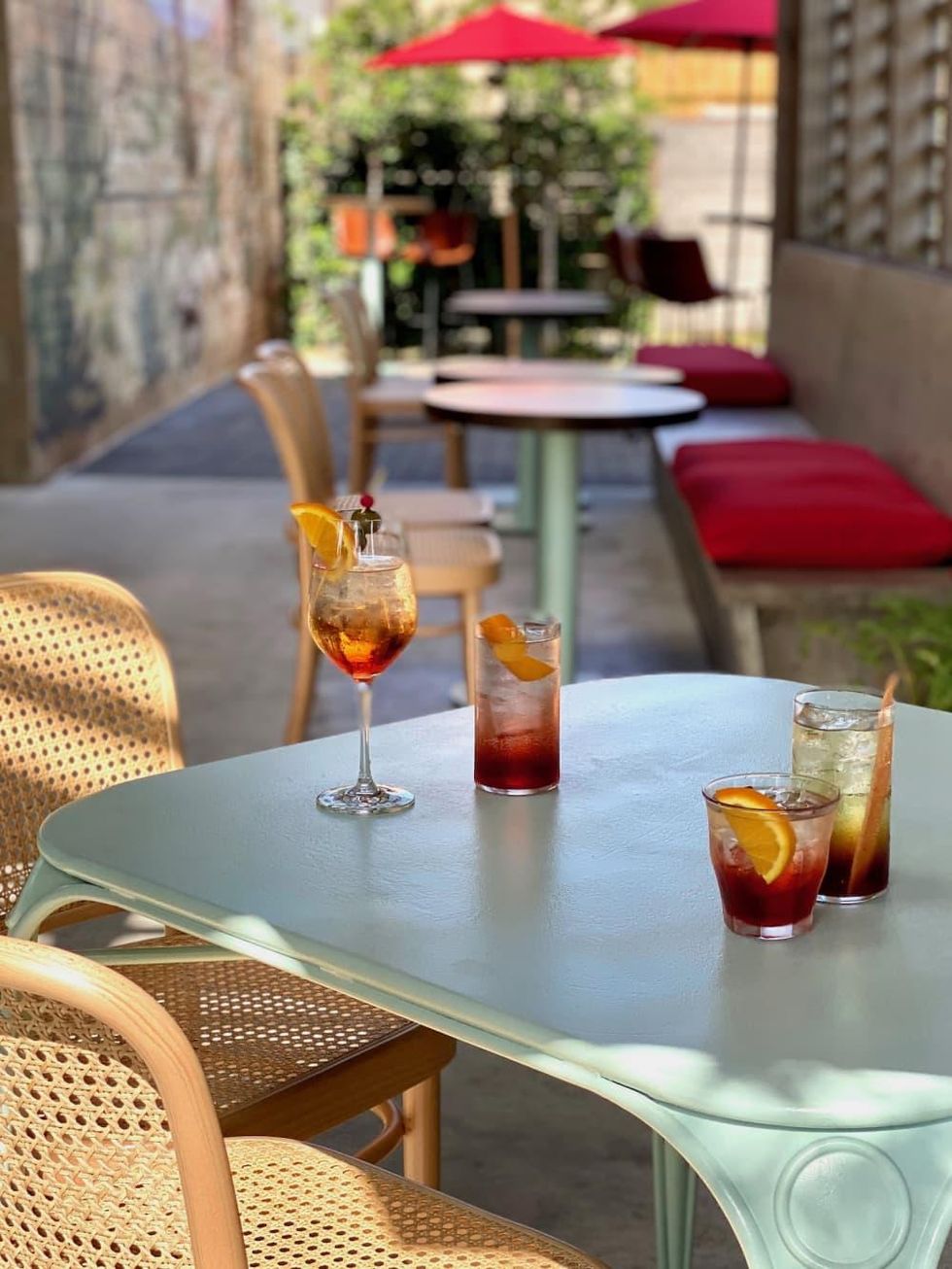 Rosie Cannonball Spritz patio