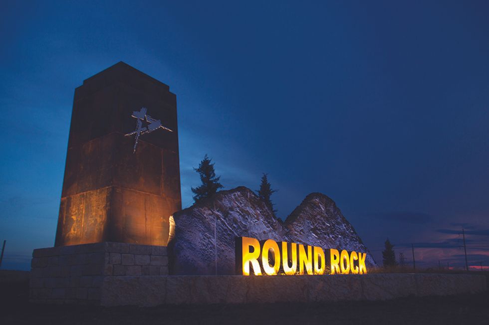 Round Rock sign