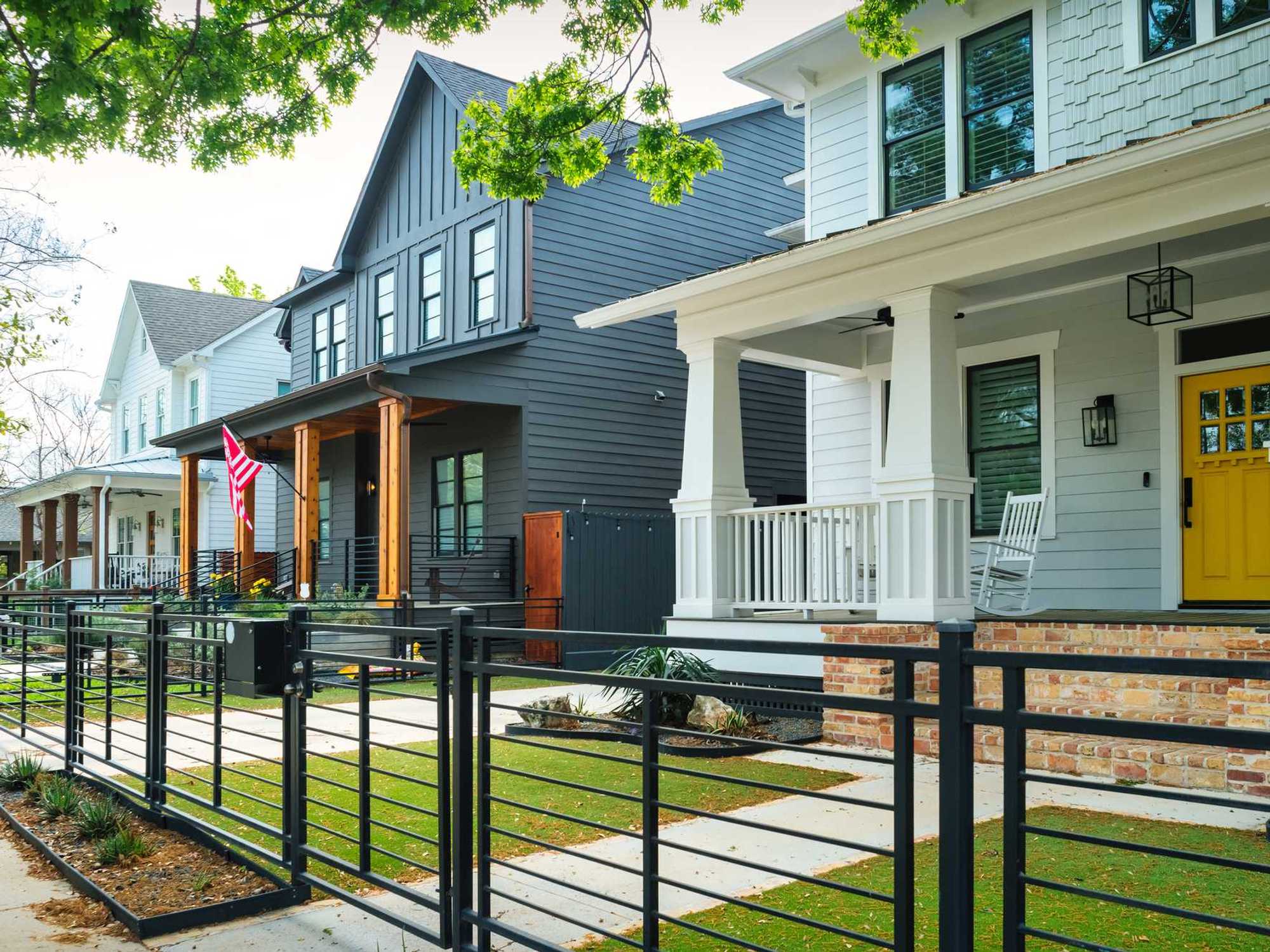 Row of houses in Houston, Houston homes for sale