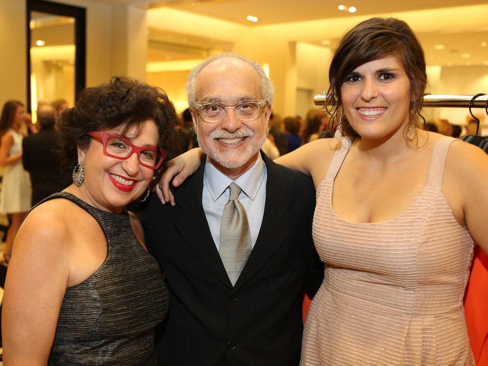 Roz and Alan Pactor, from left, with Crystin Pactor at the Winter Ball kick-off event