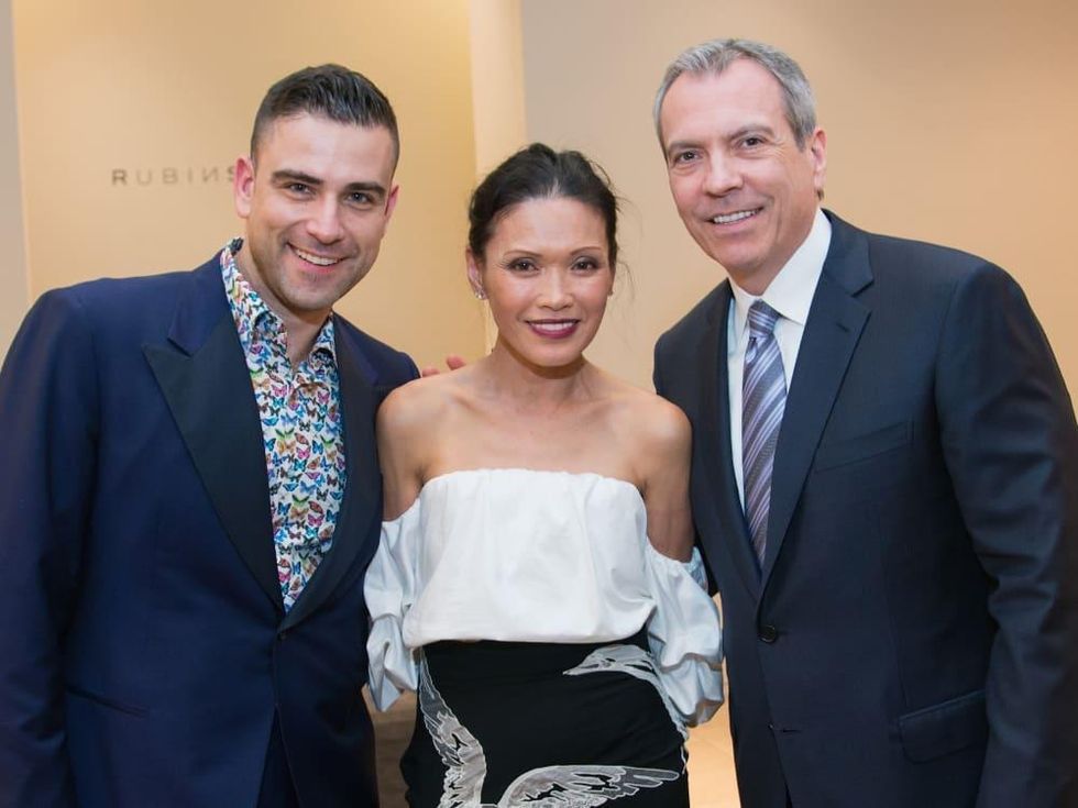 Rubin Singer, Duyen Huynh, Bob Devlin at Dress for Dinner