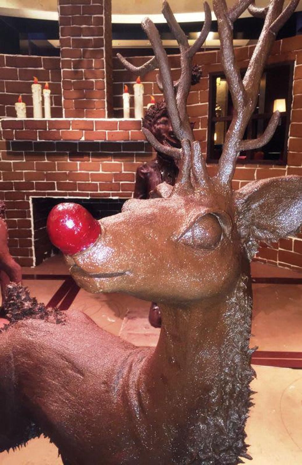 Rudolph the reindeer chocolate Hilton Americas 2014