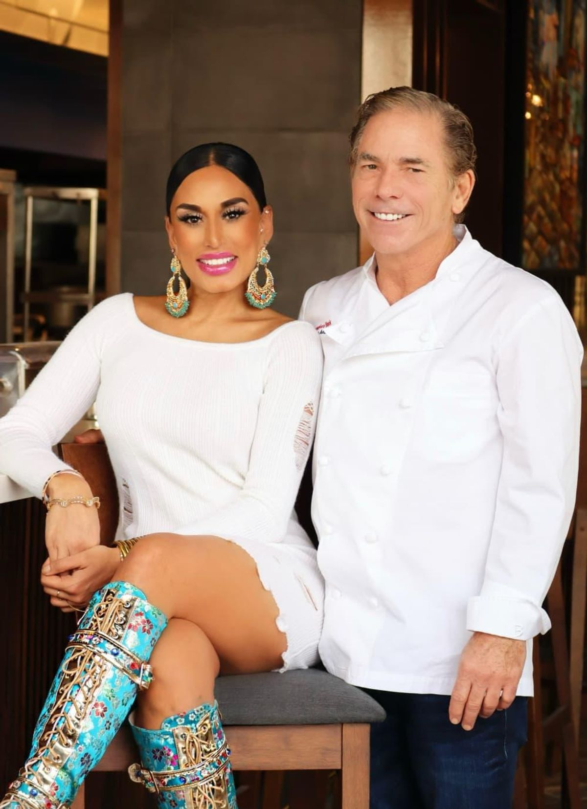 Partners Neera Patidar and chef Bruce Molzan. - CultureMap Houston