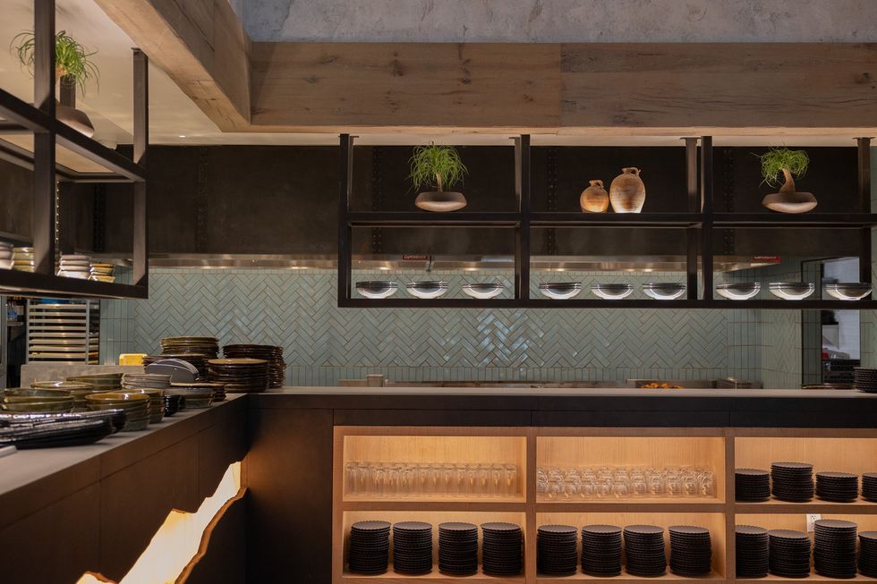 Rumi's Kitchen open kitchen