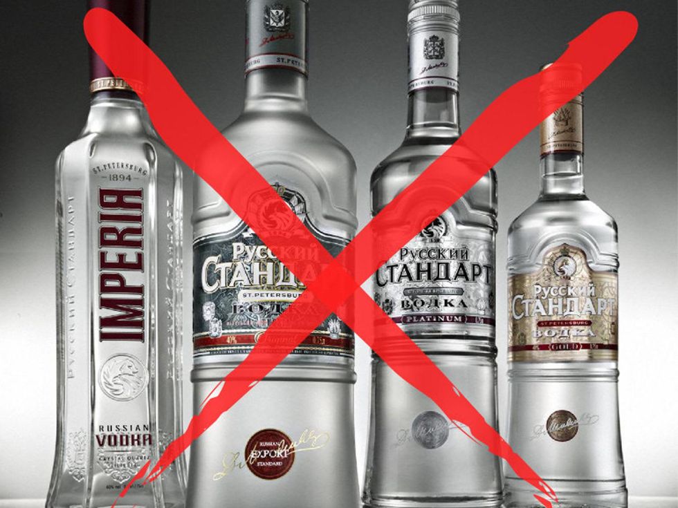 Russian vodka ban