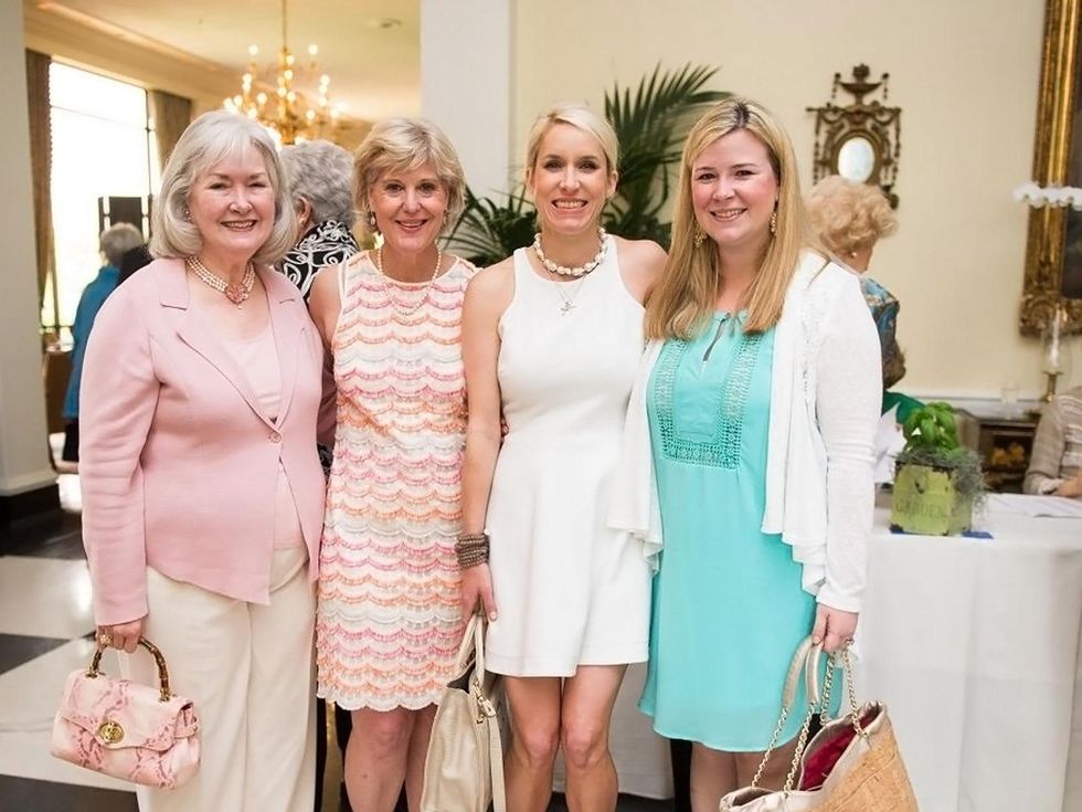Ruth Gerum, from left, Barbie Dexter, Greer Dexter and Lindsey Heiser at the Blue Bird Circle Luncheon May 2014