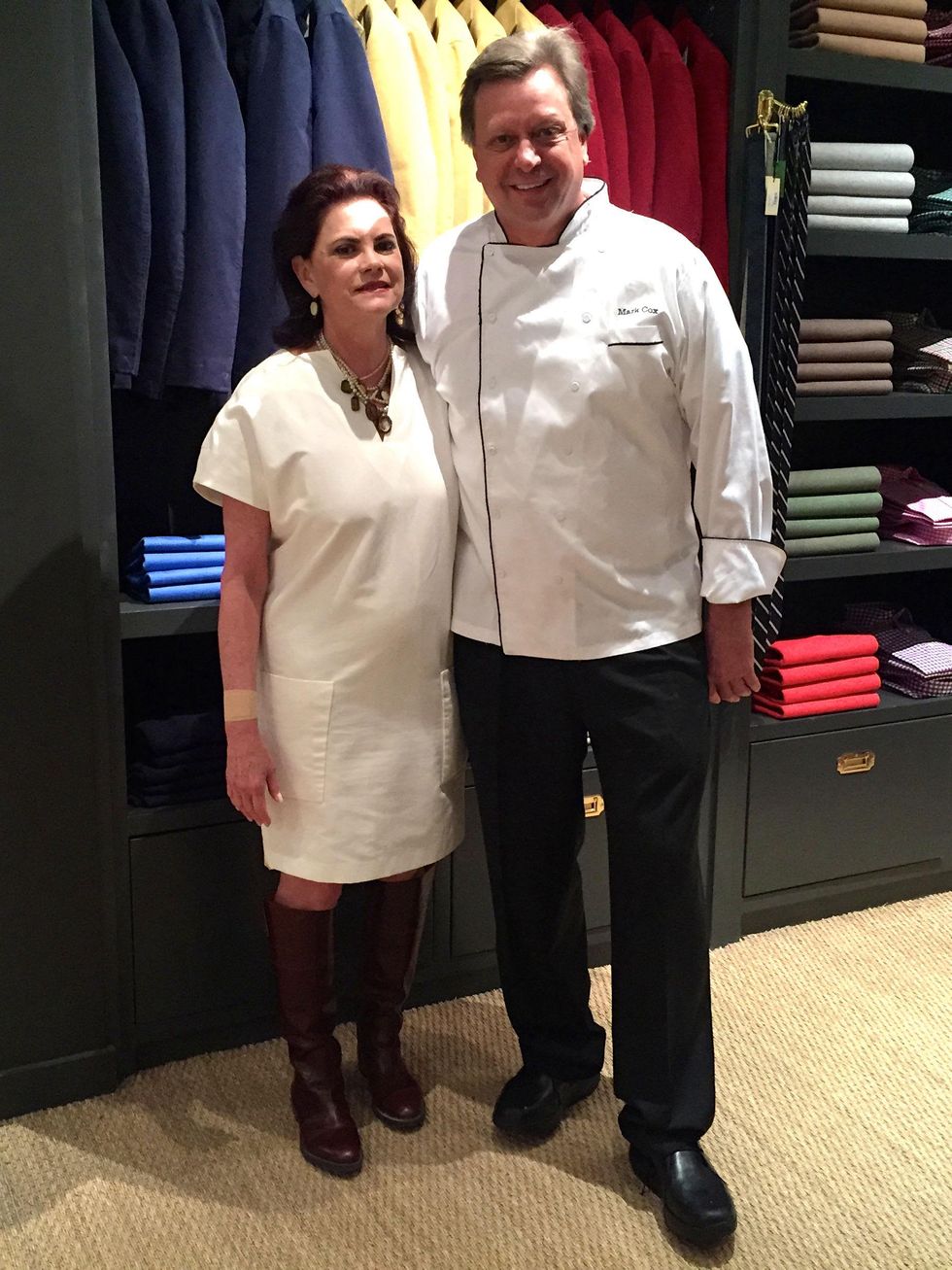 Ruth Meric and Mark Cox at Sid Mashburn + Ann Mashburn Houston Anniversary Party December 2014