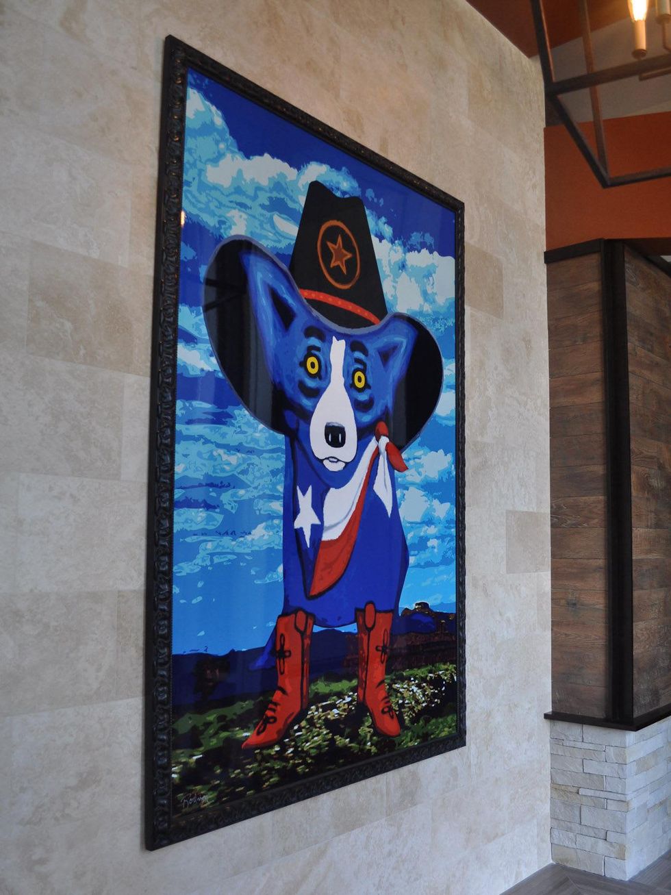 Ruth's Chris Houston steak cutting July 2013 painting