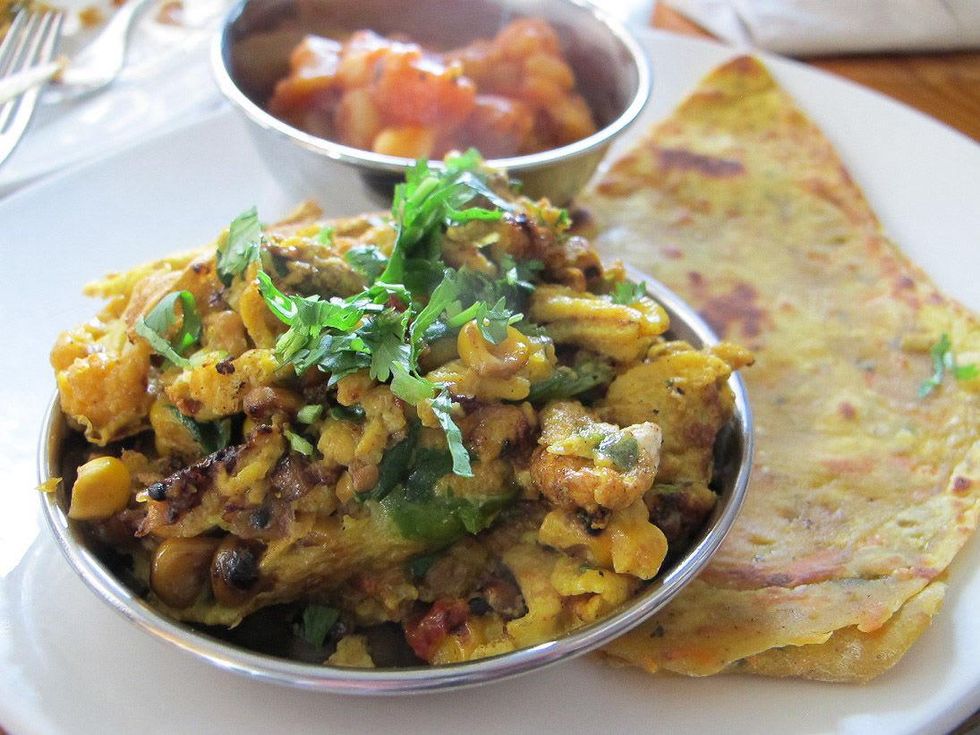 Ruthie, 10 new breakfasts, March 2013, Pondicheri, Masala Eggs