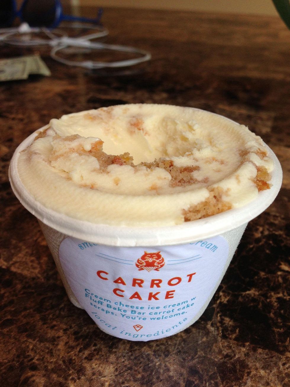 Ruthie cool treats June 2013 Fat Cat Creamery carrot cake ice cream