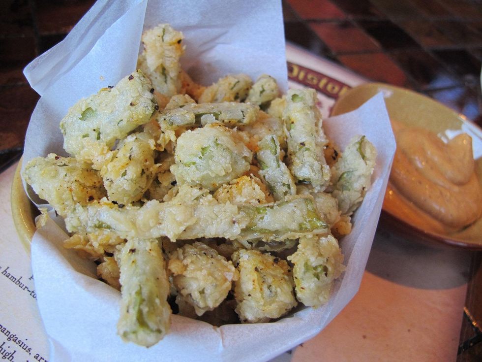 Ruthie where to eat right now June 2013 Pistoleros Fried Nopales cactus cacti