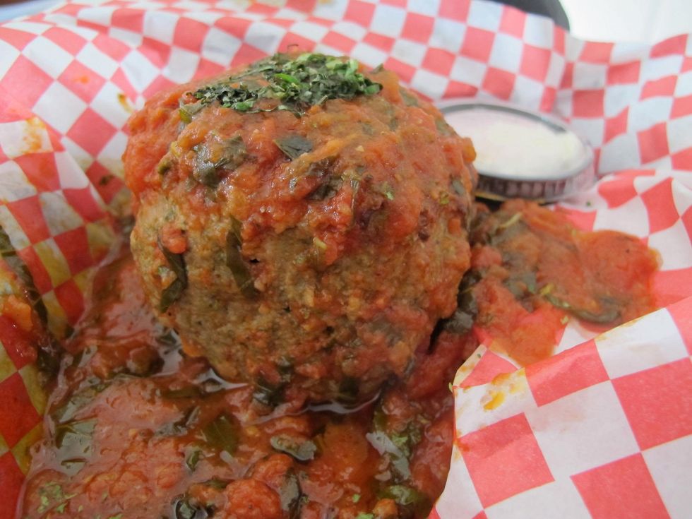 Ruthie where to eat right now October 2013 City Oven giant meatballs