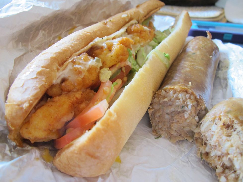 Ruthie where to eat right now September 2013 Mozelle's Po' boy Boudin