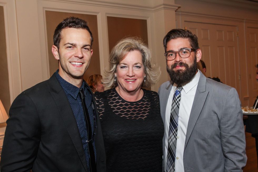 Ryan Kinder, from left, Jeannie Janke and Nick Garvin at Best Cellars September 2014